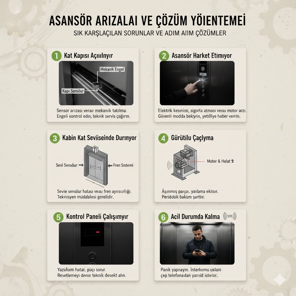 Asansör Arızaları ve Çözüm Yöntemleri