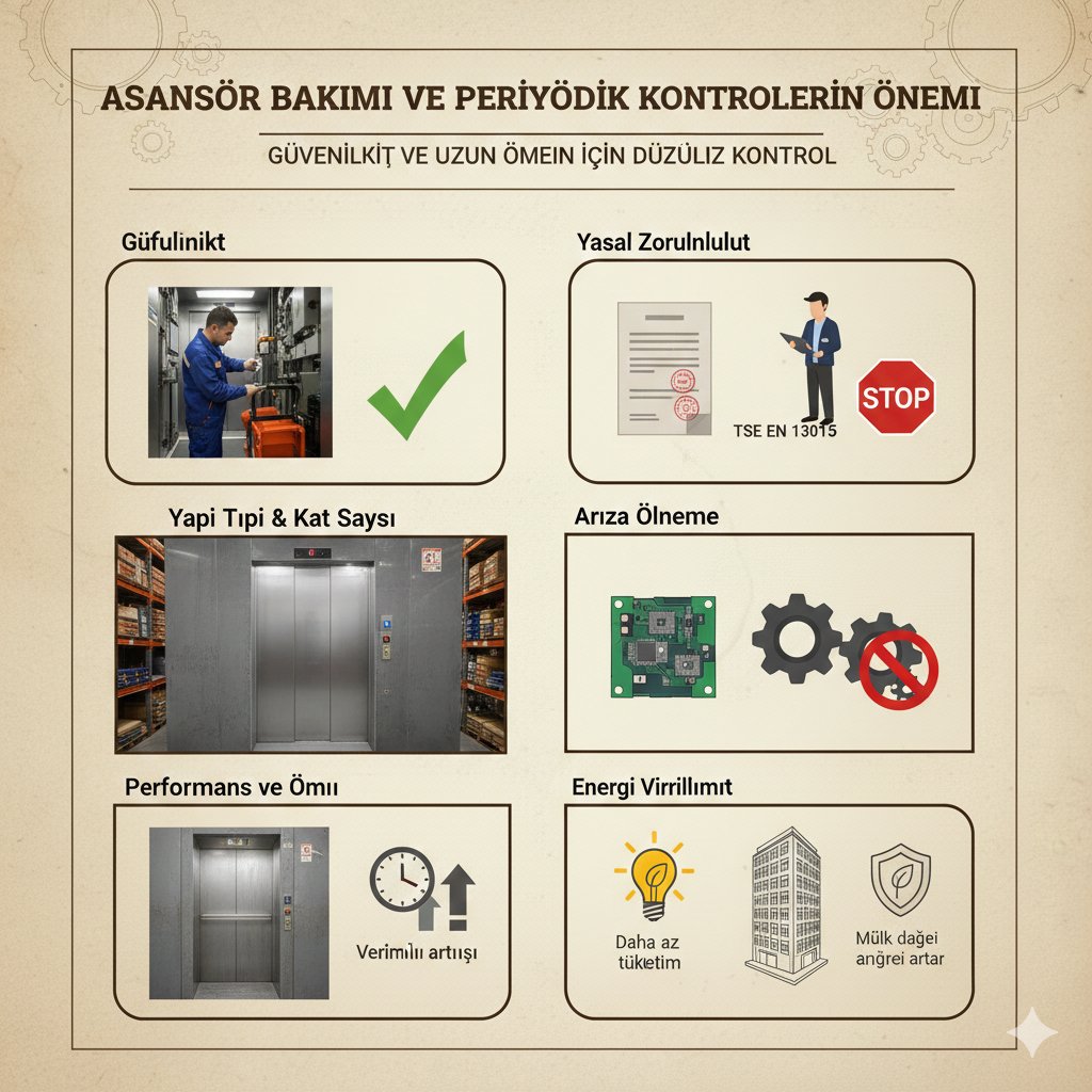 Asansör Bakımı ve Periyodik Kontrollerin Önemi