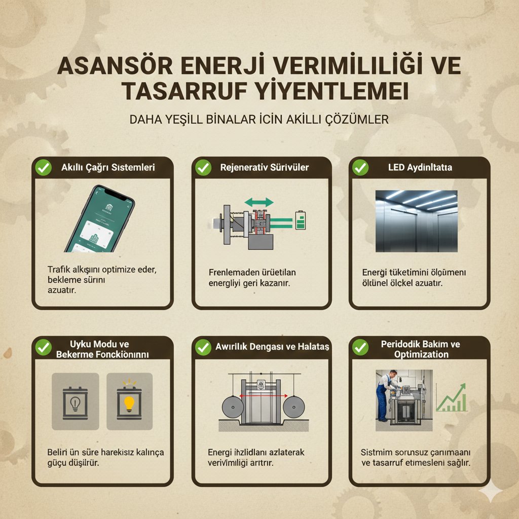 Asansör Enerji Verimliliği ve Tasarruf Yöntemleri