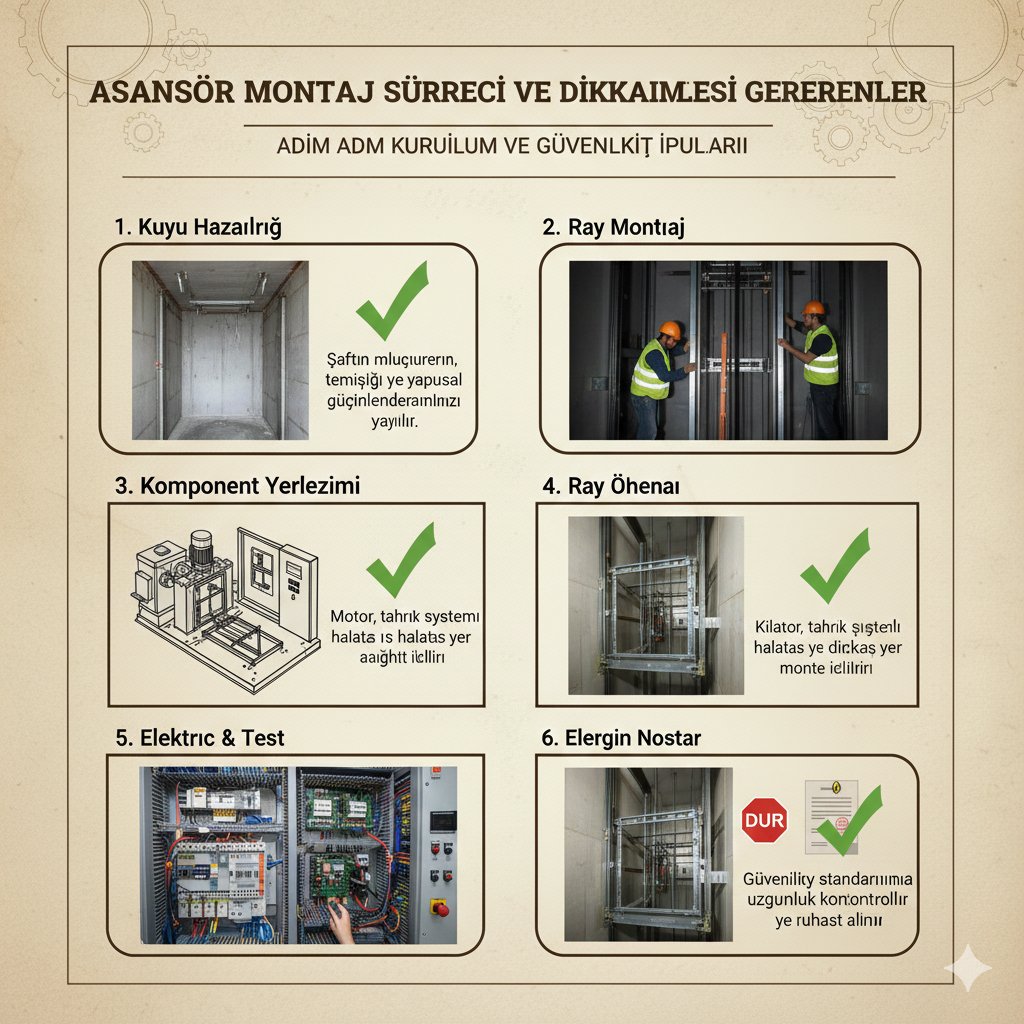 Asansör Montaj Süreci ve Dikkat Edilmesi Gerekenler