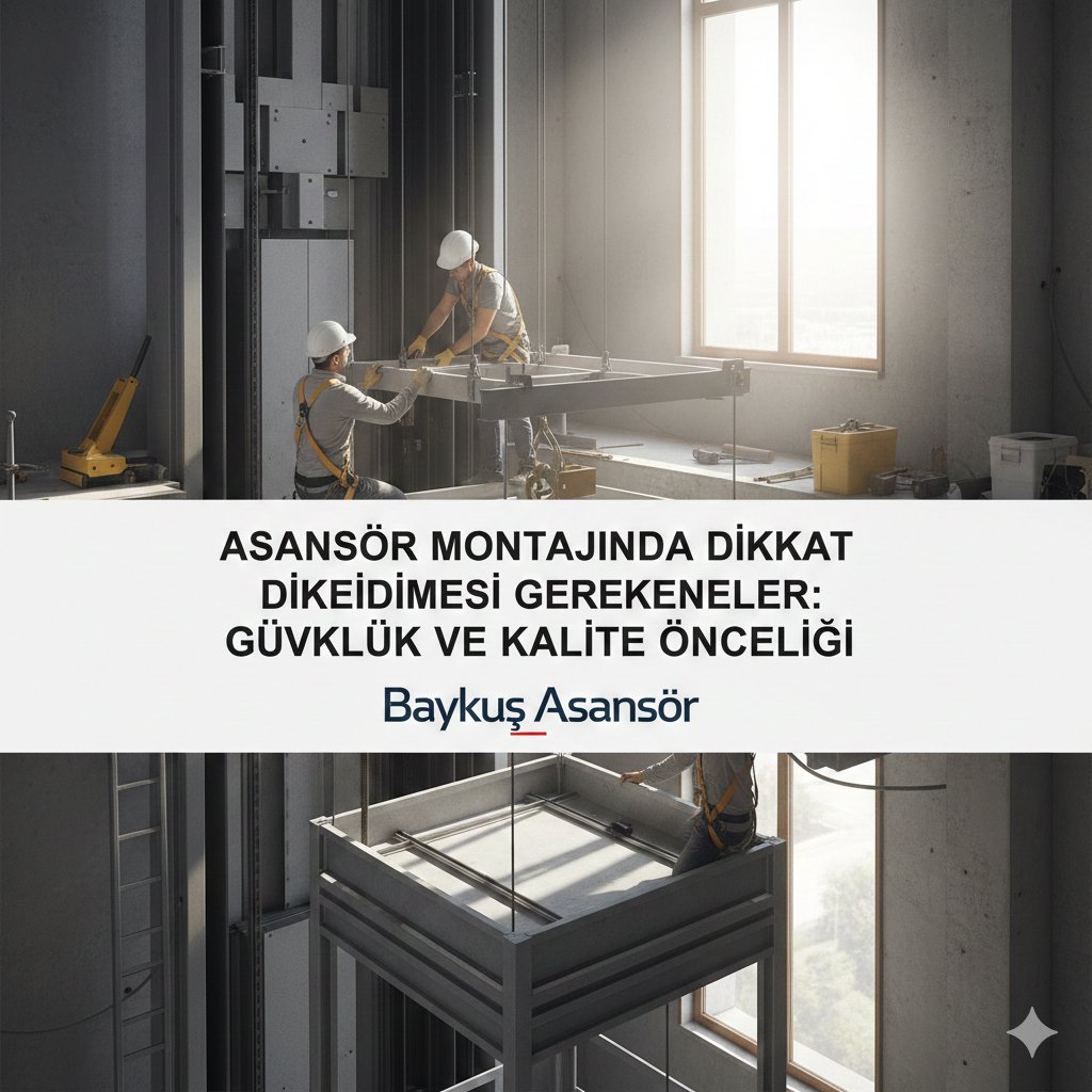 Asansör Montajında Dikkat Edilmesi Gerekenler: Güvenlik ve Kalite Önceliği