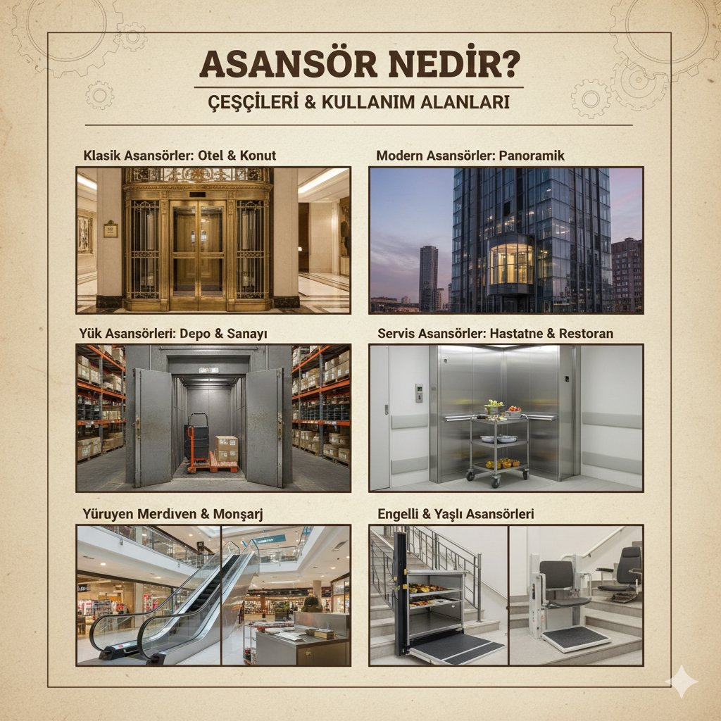 Asansör Nedir? Çeşitleri ve Kullanım Alanları