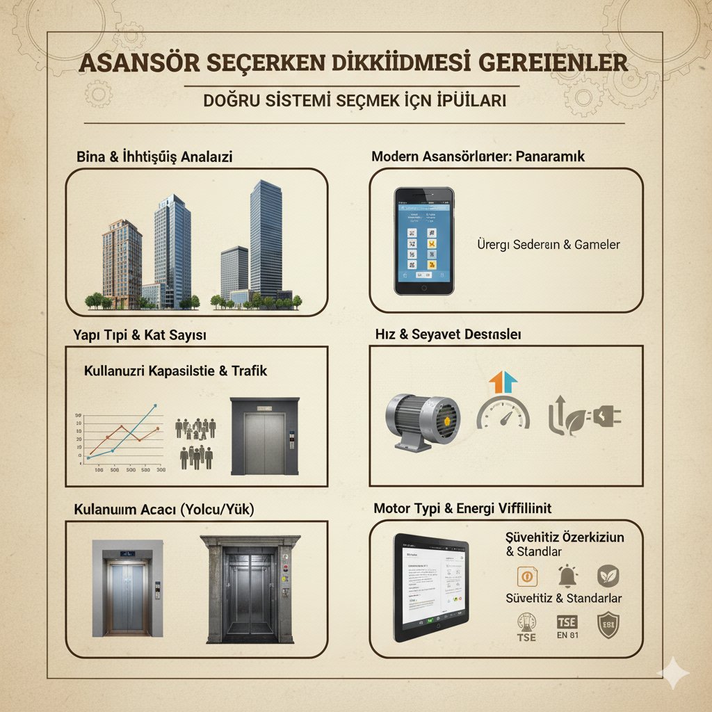 Asansör Seçerken Dikkat Edilmesi Gerekenler