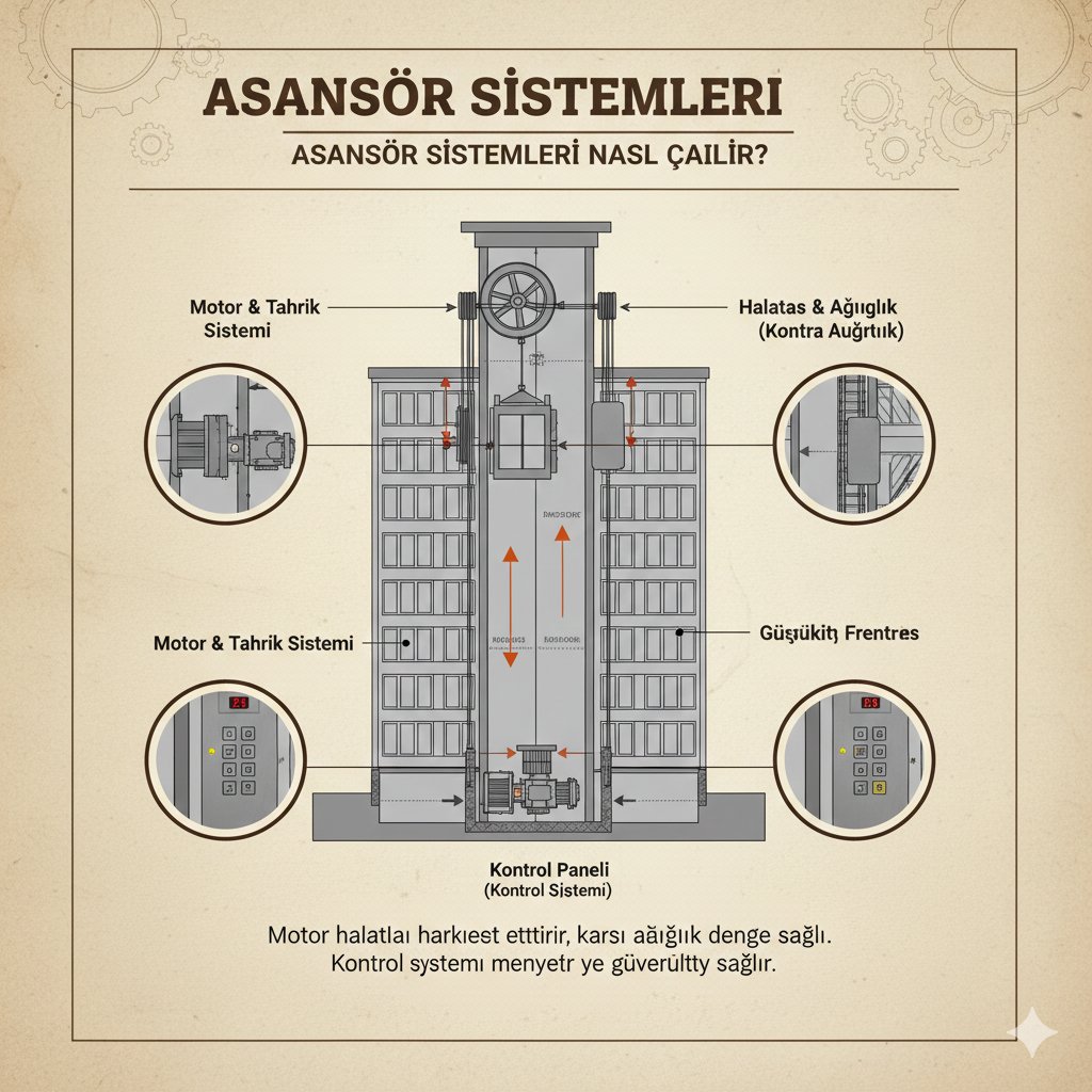 Asansör Sistemleri Nasıl Çalışır?