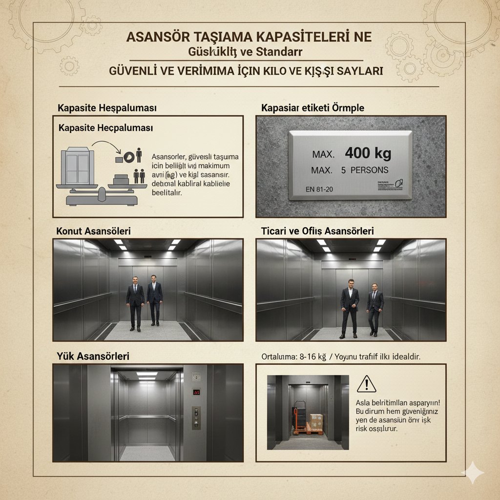 Asansör Taşıma Kapasiteleri Ne Anlama Gelir?