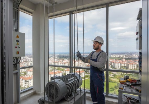 Beylikdüzü’nde Asansör Halat ve Motor Bakımı