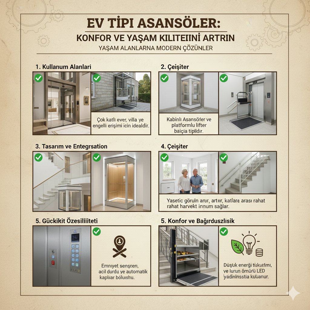 Ev Tipi Asansörler: Konfor ve Yaşam Kalitesini Artırın