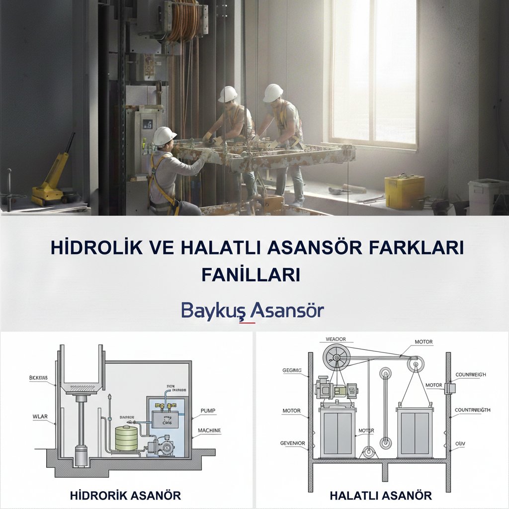 Hidrolik ve Halatlı Asansör Farkları
