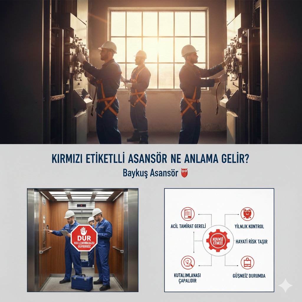 Kırmızı Etiketli Asansör Ne Anlama Gelir?