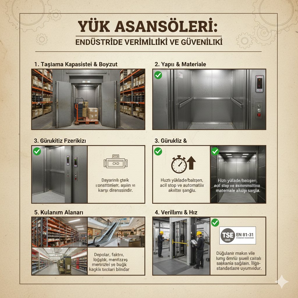 Yük Asansörleri: Endüstride Verimlilik ve Güvenlik